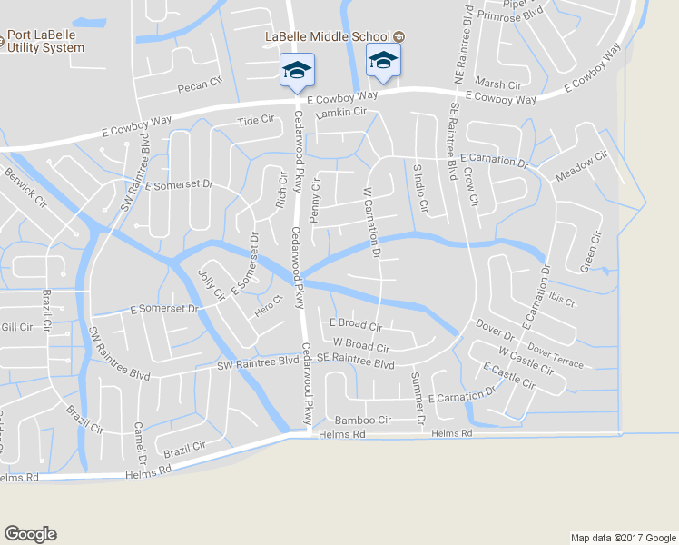 map of restaurants, bars, coffee shops, grocery stores, and more near 9014 West Mac Court in LaBelle