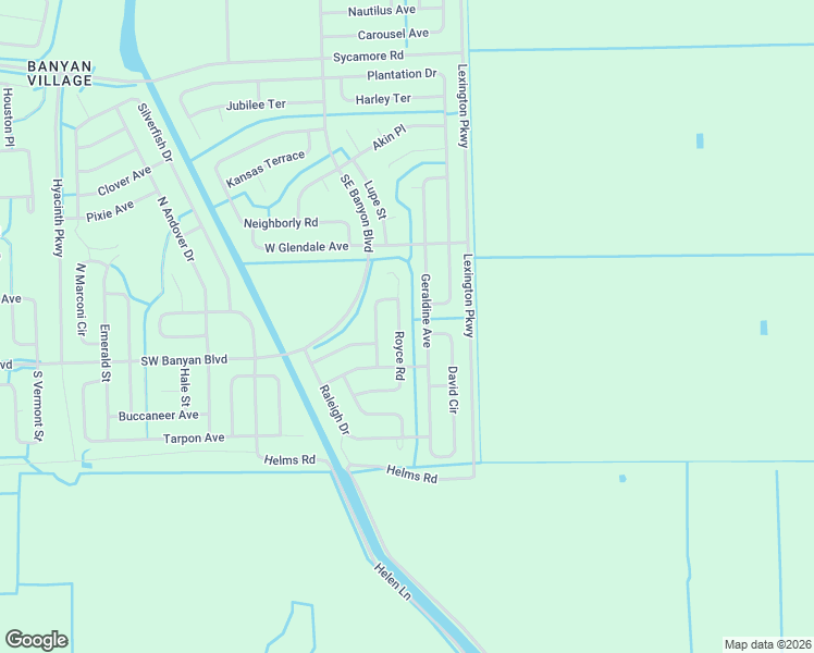 map of restaurants, bars, coffee shops, grocery stores, and more near 635 Royce Road in LaBelle