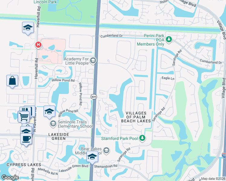 map of restaurants, bars, coffee shops, grocery stores, and more near 4400 Portofino Way in West Palm Beach