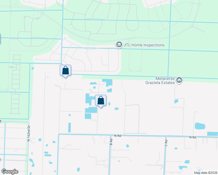 map of restaurants, bars, coffee shops, grocery stores, and more near 15595 43rd Street North in Loxahatchee Groves