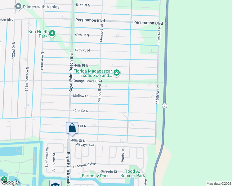 map of restaurants, bars, coffee shops, grocery stores, and more near 11383 Mellow Court in West Palm Beach