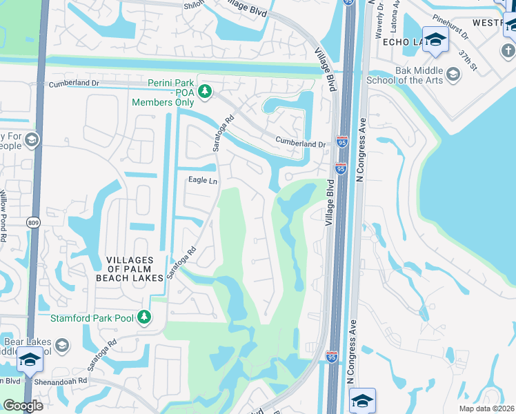 map of restaurants, bars, coffee shops, grocery stores, and more near 2701 Tecumseh Drive in West Palm Beach