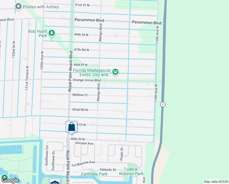 map of restaurants, bars, coffee shops, grocery stores, and more near 11383 Mellow Court in West Palm Beach