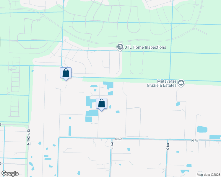 map of restaurants, bars, coffee shops, grocery stores, and more near 15595 43rd Street North in Loxahatchee