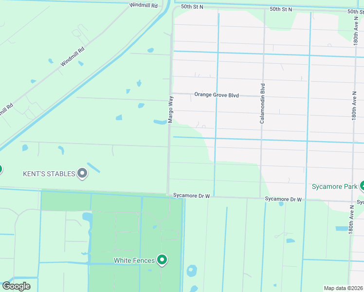 map of restaurants, bars, coffee shops, grocery stores, and more near 18933 41st Road North in Loxahatchee