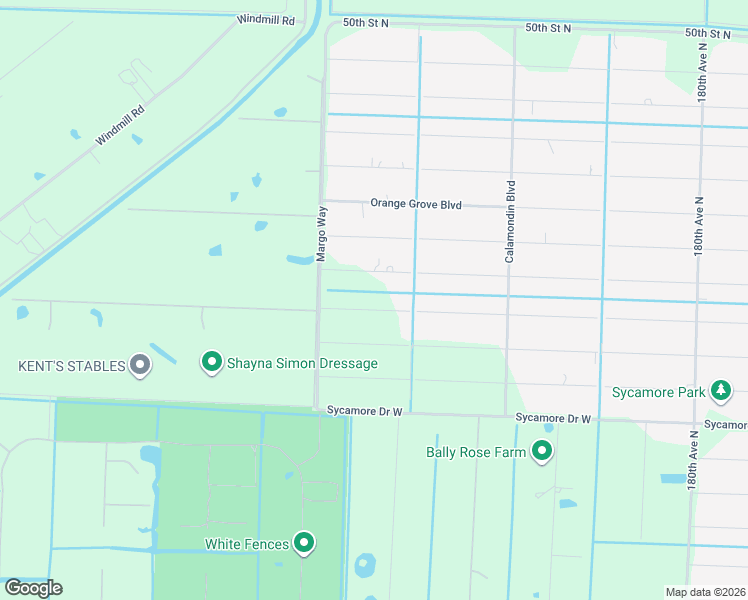 map of restaurants, bars, coffee shops, grocery stores, and more near 18852 43rd Road North in Loxahatchee