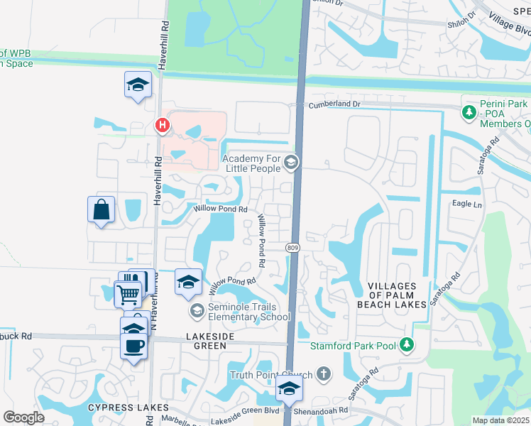 map of restaurants, bars, coffee shops, grocery stores, and more near 4520 Discovery Lane in West Palm Beach