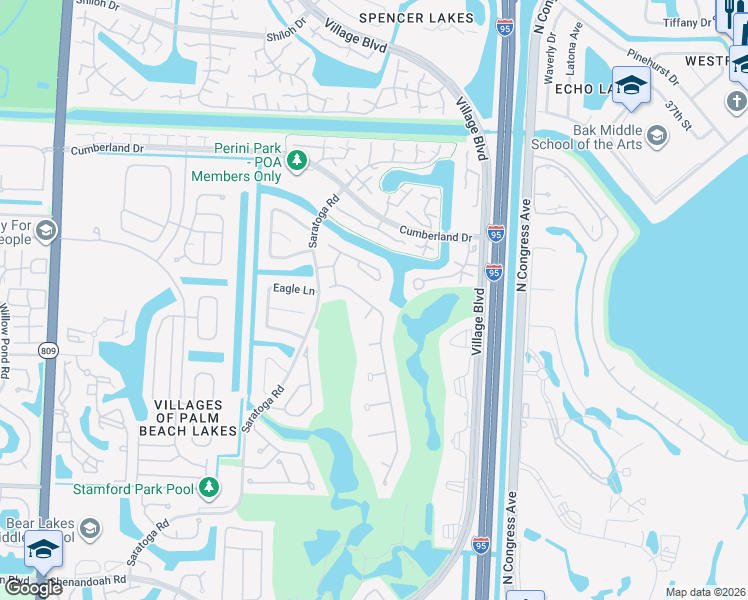 map of restaurants, bars, coffee shops, grocery stores, and more near 2730 Tecumseh Drive in West Palm Beach