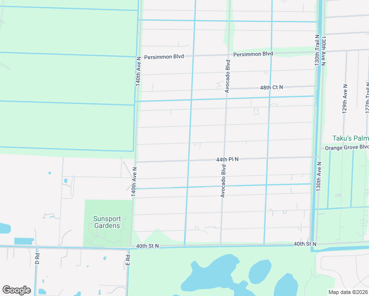 map of restaurants, bars, coffee shops, grocery stores, and more near 13660 Orange Grove Boulevard in West Palm Beach