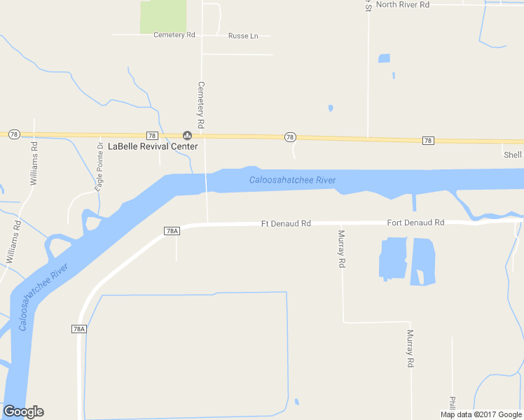 map of restaurants, bars, coffee shops, grocery stores, and more near 4300 Fort Denaud Road in LaBelle