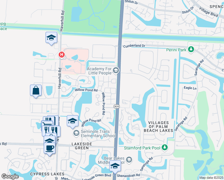 map of restaurants, bars, coffee shops, grocery stores, and more near 47 Feivel Road in West Palm Beach