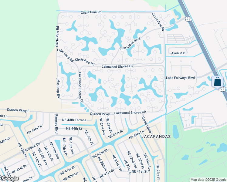 map of restaurants, bars, coffee shops, grocery stores, and more near 19368-19422 Congressional Ct in North Fort Myers