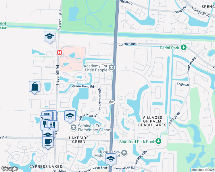 map of restaurants, bars, coffee shops, grocery stores, and more near 47 Feivel Road in West Palm Beach