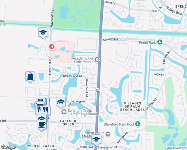 map of restaurants, bars, coffee shops, grocery stores, and more near 47 Feivel Road in West Palm Beach