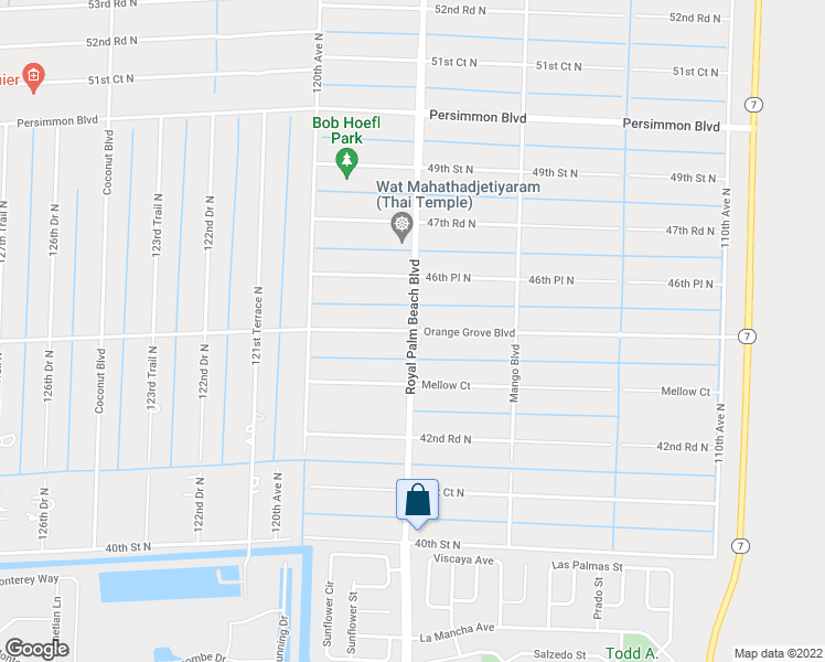 map of restaurants, bars, coffee shops, grocery stores, and more near Royal Palm Beach Blvd & Orange Grove Blvd in West Palm Beach