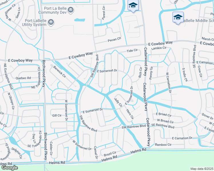 map of restaurants, bars, coffee shops, grocery stores, and more near 7027 Ramrod Circle in LaBelle