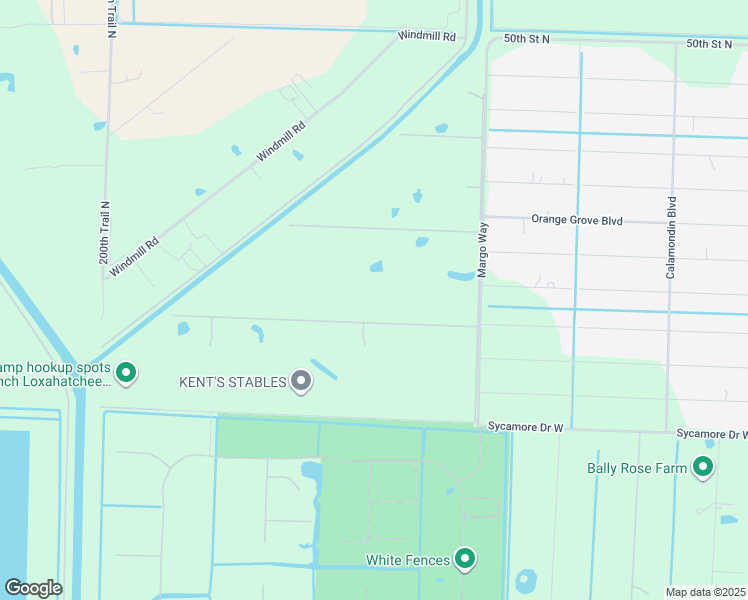 map of restaurants, bars, coffee shops, grocery stores, and more near 19301 Green Grove Court in Loxahatchee