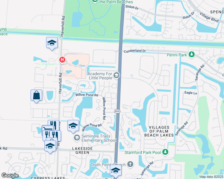 map of restaurants, bars, coffee shops, grocery stores, and more near 47 Feivel Road in West Palm Beach