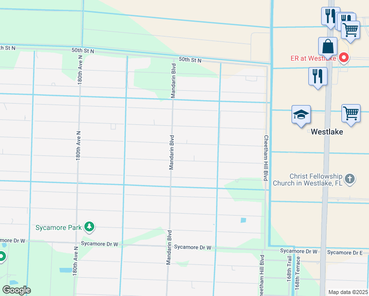 map of restaurants, bars, coffee shops, grocery stores, and more near 17455 44th Place North in Loxahatchee