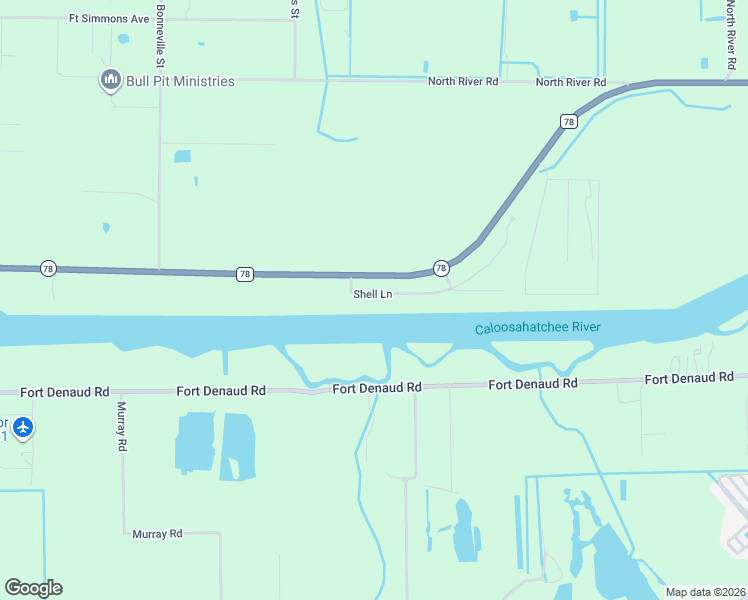 map of restaurants, bars, coffee shops, grocery stores, and more near 3499 Florida 78 in Fort Denaud