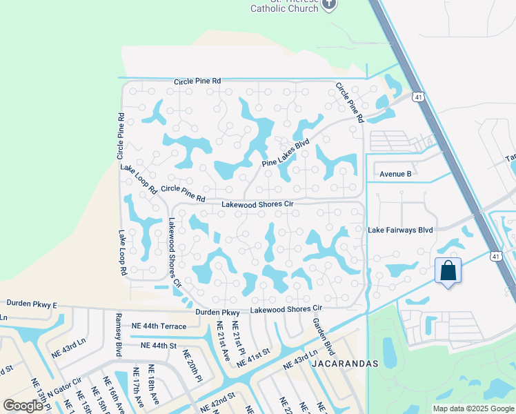 map of restaurants, bars, coffee shops, grocery stores, and more near 10380 Lakewood Shores Circle in North Fort Myers