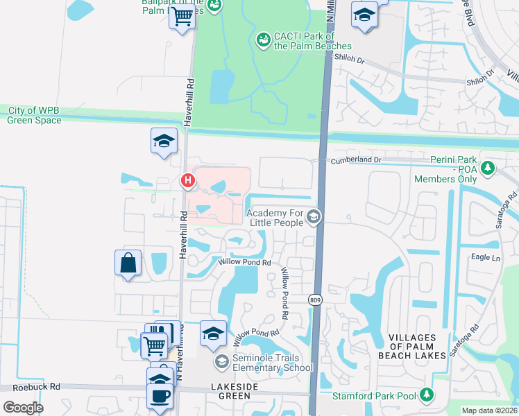 map of restaurants, bars, coffee shops, grocery stores, and more near 4714 Wadita Ka Way in West Palm Beach