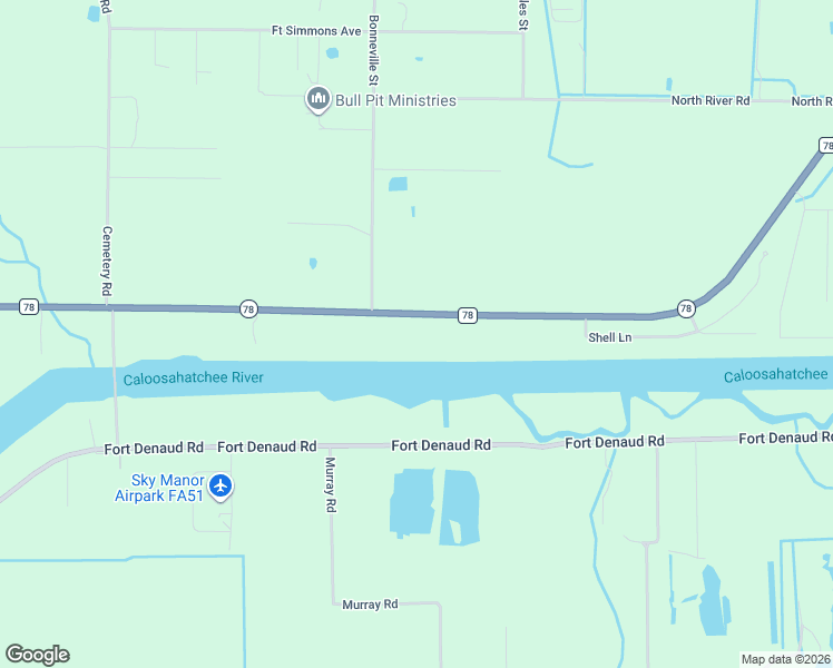 map of restaurants, bars, coffee shops, grocery stores, and more near 3961 Florida 78 in Fort Denaud