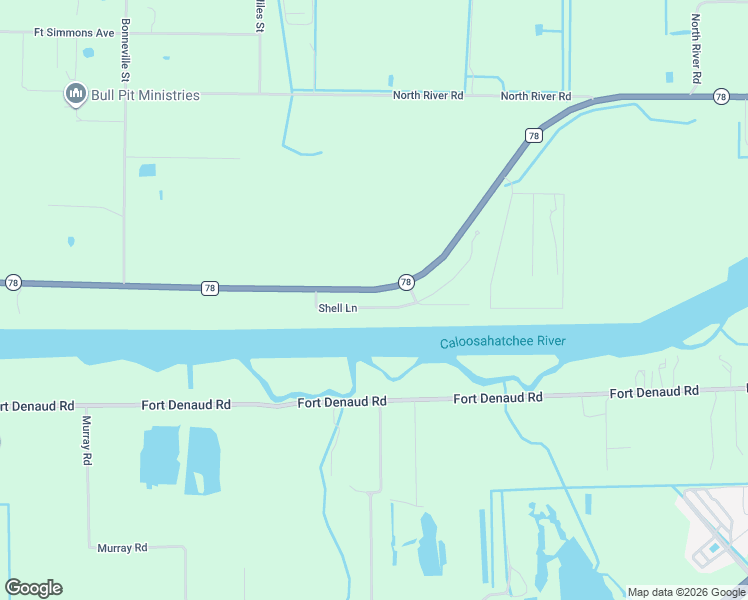 map of restaurants, bars, coffee shops, grocery stores, and more near 3391 County Road 78 in LaBelle