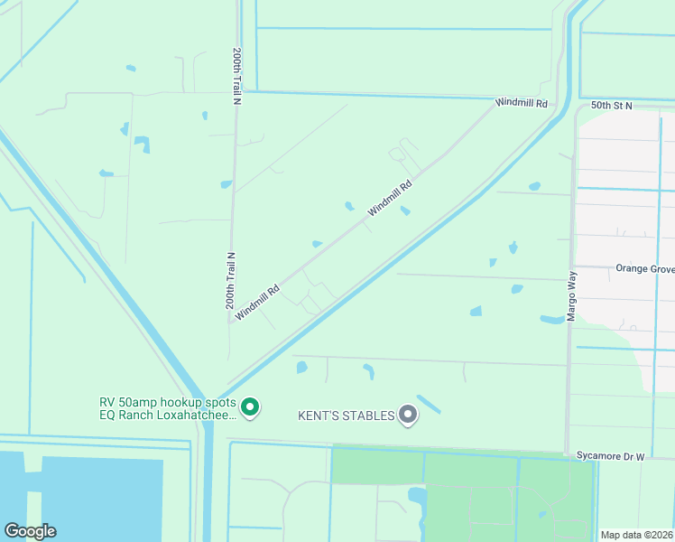 map of restaurants, bars, coffee shops, grocery stores, and more near 4584 Windmill Road in Loxahatchee