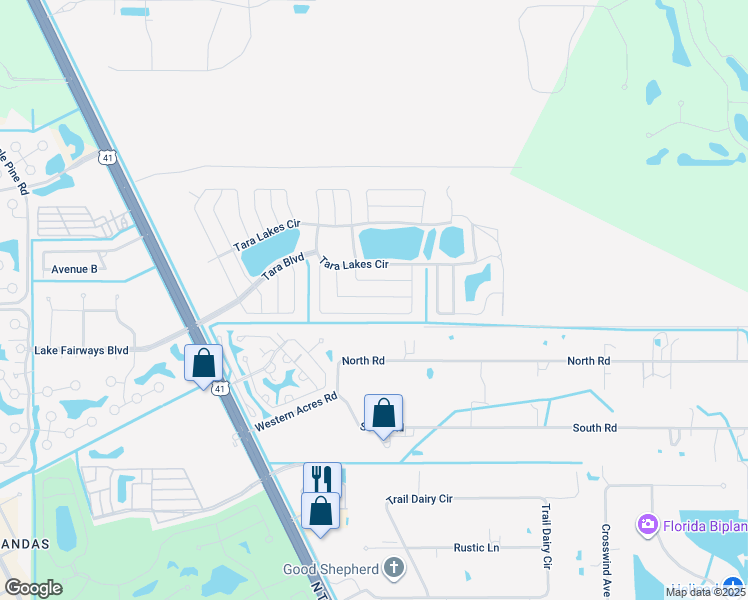 map of restaurants, bars, coffee shops, grocery stores, and more near 2855-2965 Steam Boat Loop in North Fort Myers