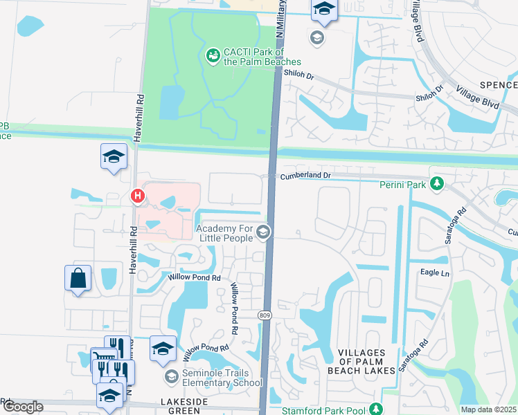 map of restaurants, bars, coffee shops, grocery stores, and more near 4557 Wadita Ka Way in West Palm Beach