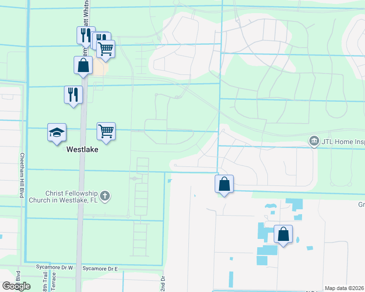 map of restaurants, bars, coffee shops, grocery stores, and more near 16318 Sea Turtle Place in Westlake