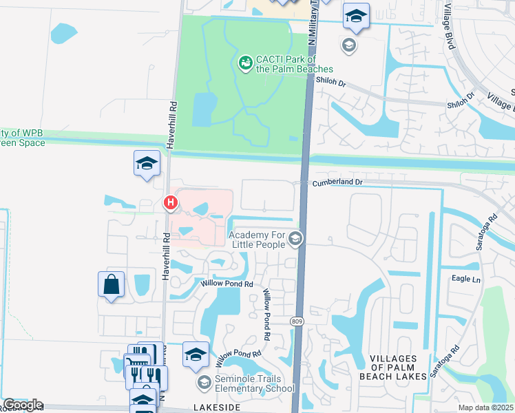 map of restaurants, bars, coffee shops, grocery stores, and more near 4859 Palmbrooke Terrace in West Palm Beach