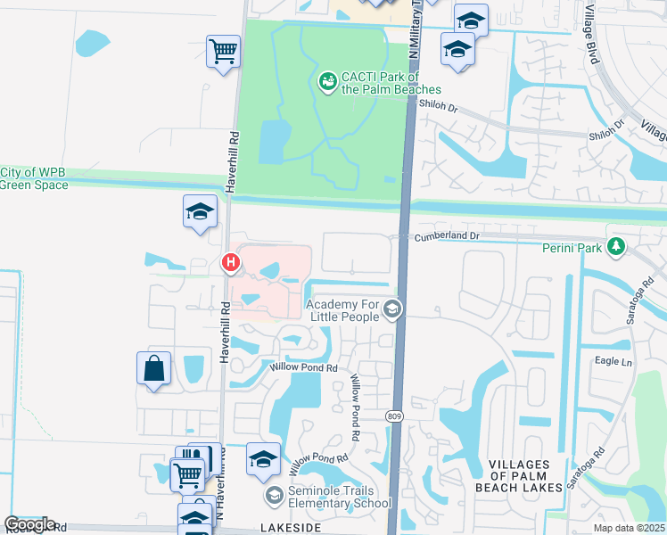 map of restaurants, bars, coffee shops, grocery stores, and more near 4859 Palmbrooke Terrace in West Palm Beach