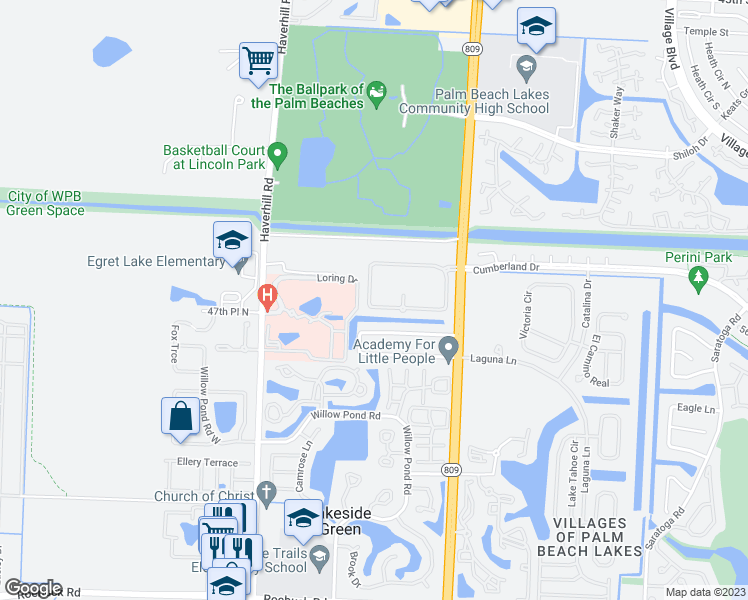 map of restaurants, bars, coffee shops, grocery stores, and more near 4878 Palmbrooke Circle in West Palm Beach