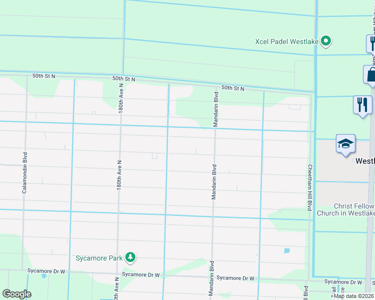 map of restaurants, bars, coffee shops, grocery stores, and more near 17665 46th Court North in Loxahatchee