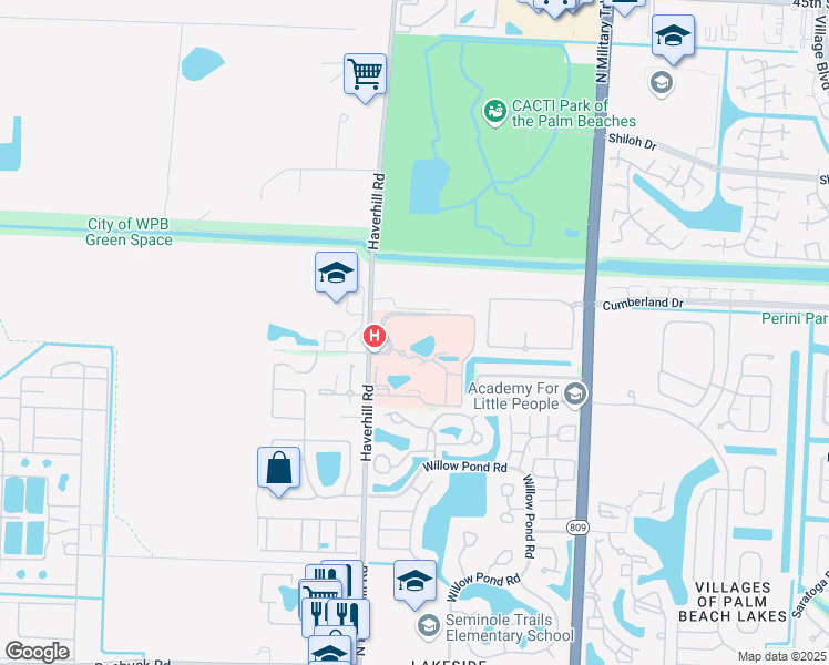 map of restaurants, bars, coffee shops, grocery stores, and more near 4920 Loring Drive in West Palm Beach