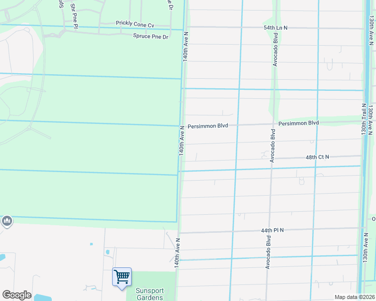 map of restaurants, bars, coffee shops, grocery stores, and more near 4836 140th Avenue North in West Palm Beach