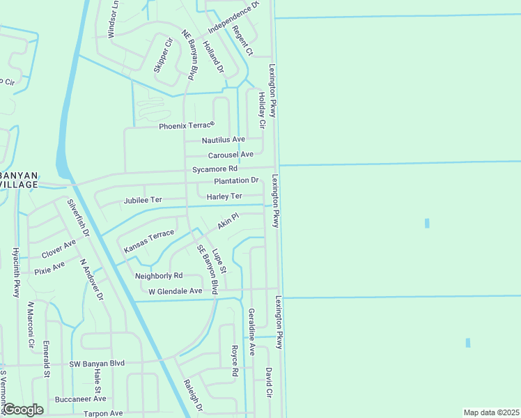 map of restaurants, bars, coffee shops, grocery stores, and more near 430 Akin Place in LaBelle