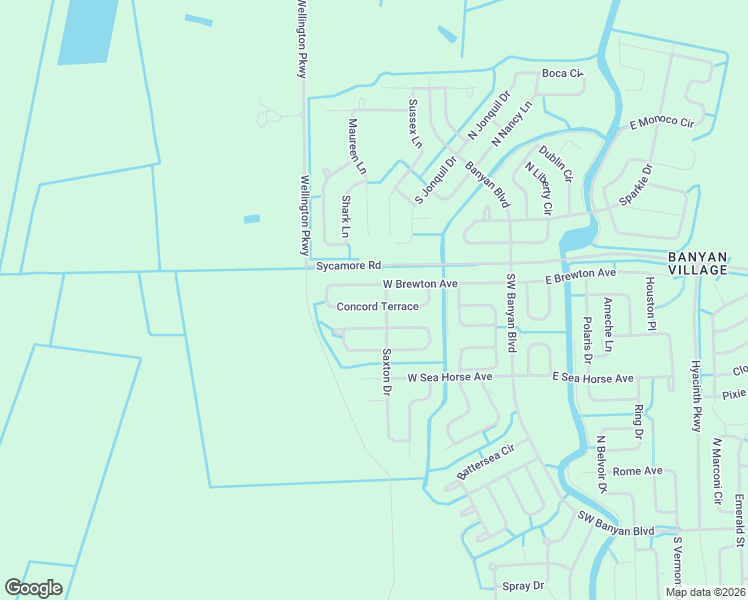map of restaurants, bars, coffee shops, grocery stores, and more near 187 Concord Terrace in LaBelle