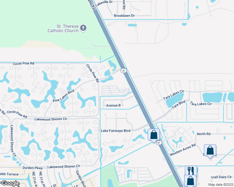 map of restaurants, bars, coffee shops, grocery stores, and more near 147 Draker Street in North Fort Myers