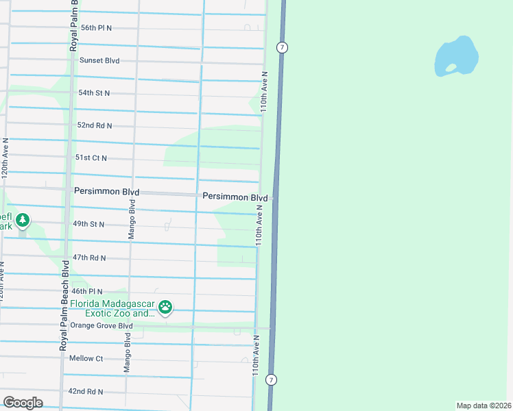 map of restaurants, bars, coffee shops, grocery stores, and more near 11038 Persimmon Boulevard in West Palm Beach
