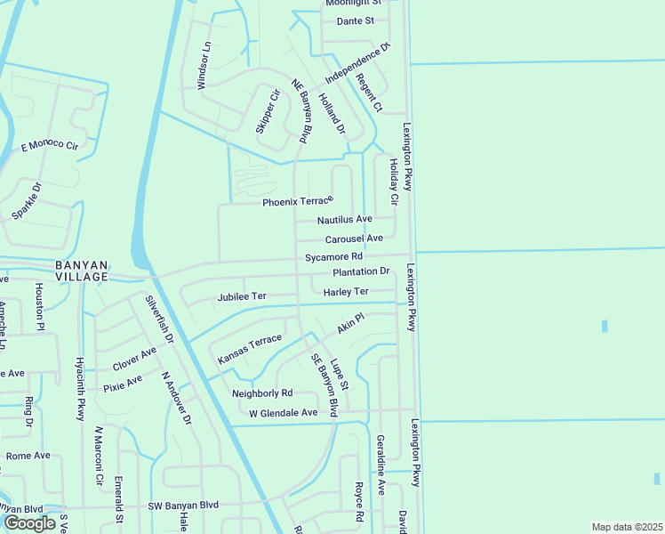 map of restaurants, bars, coffee shops, grocery stores, and more near 112 Plantation Drive in LaBelle