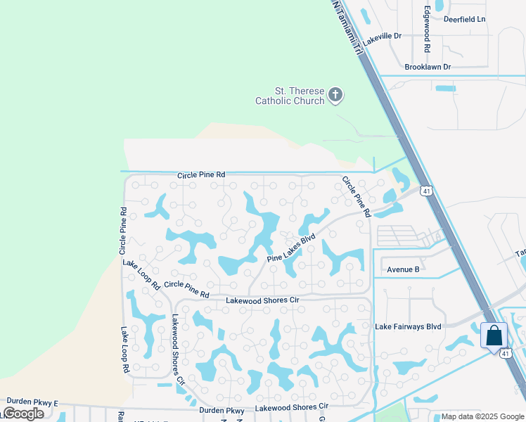 map of restaurants, bars, coffee shops, grocery stores, and more near 19616 Eagle Trace Court in North Fort Myers