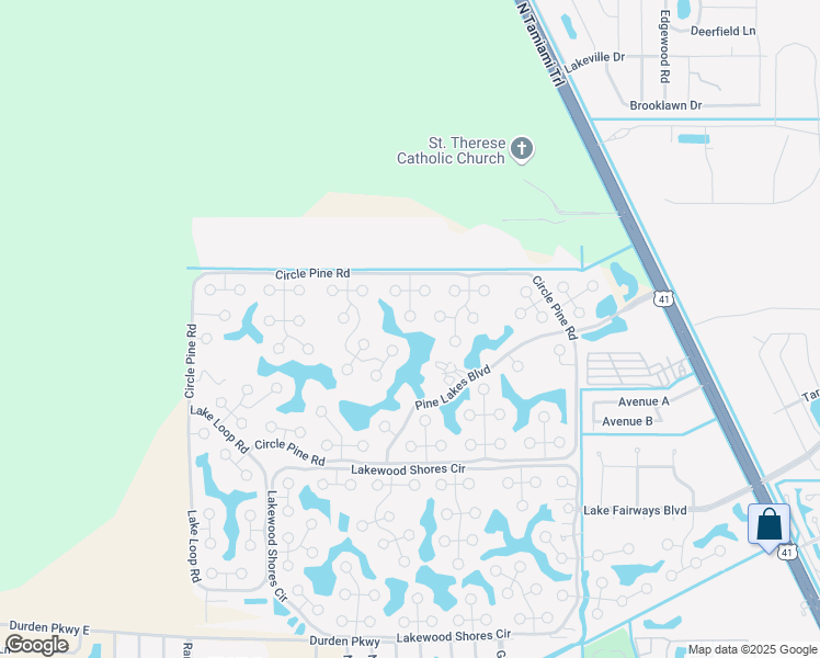 map of restaurants, bars, coffee shops, grocery stores, and more near 19616 Eagle Trace Court in North Fort Myers