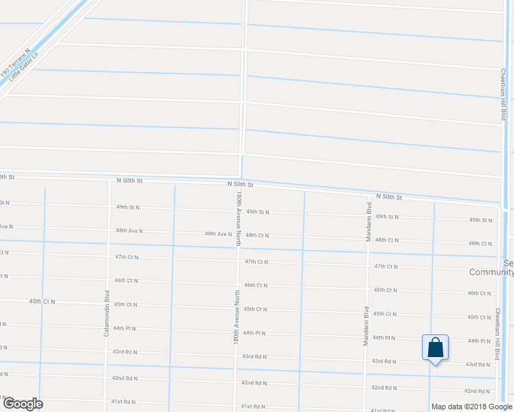 map of restaurants, bars, coffee shops, grocery stores, and more near 17957 49th Street North in Loxahatchee