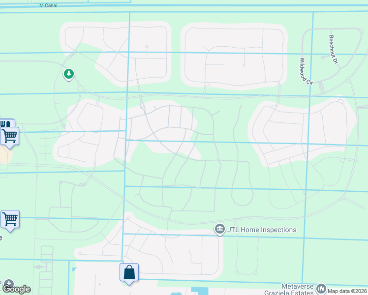 map of restaurants, bars, coffee shops, grocery stores, and more near 5358 Siesta Key Lane in Westlake