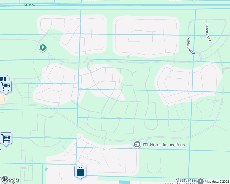 map of restaurants, bars, coffee shops, grocery stores, and more near 5358 Siesta Key Lane in Westlake