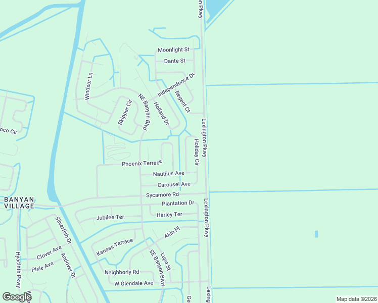 map of restaurants, bars, coffee shops, grocery stores, and more near 165 Carousel Avenue in LaBelle