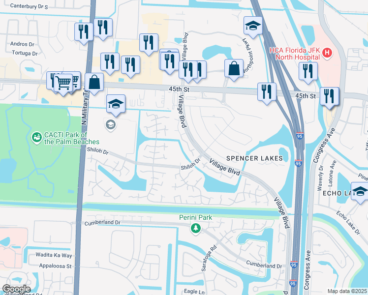 map of restaurants, bars, coffee shops, grocery stores, and more near 139 Heritage Way in West Palm Beach